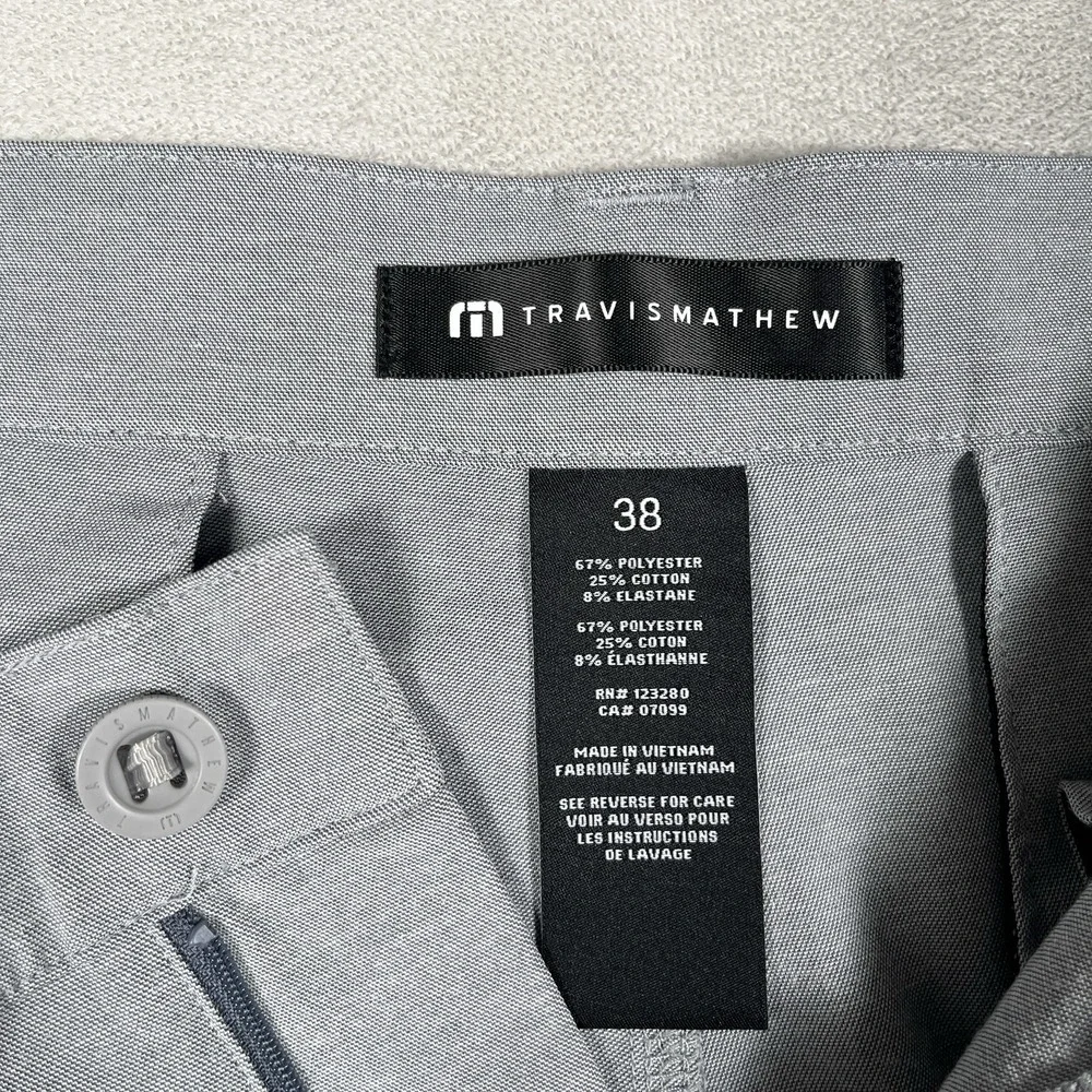 Travis Mathew Men's 38 Chino Golf Shorts *Lot 2 Stretch Performance Flat Front
